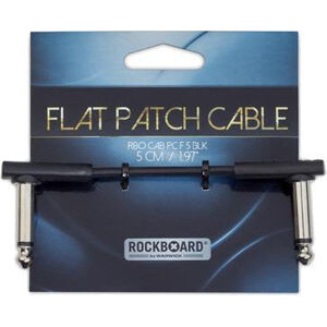 RockBoard Flat Patch Cable Čierna 5 cm Zalomený - Zalomený
