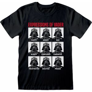 Star Wars Tričko Expressions Of Vader Čierna 2XL