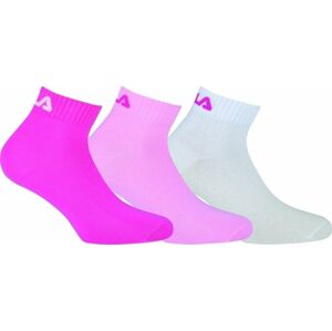 Fila F9300 Socks Quarter Plain 3-Pack Pink Panther 35-38