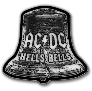 AC/DC Hells Bells Odznak Šedá