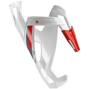 Elite Cycling Custom Race Plus Bottle Cage White/Red