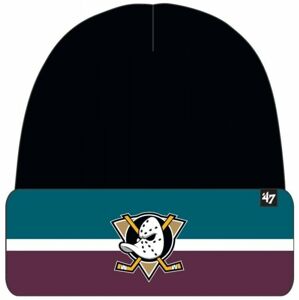 Anaheim Ducks Split Cuff Knit Black UNI Hokejová čiapka