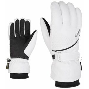 Ziener Kiana GTX + Gore Plus Warm Lady White 8 Lyžiarske rukavice
