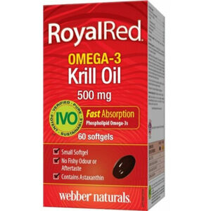 Webber Naturals Omega 3 Royal Krill Oil IVO 60 Tablets