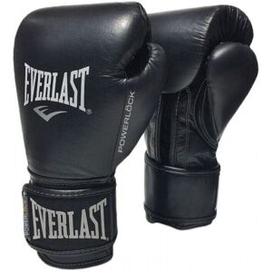 Everlast Powerlock Pro Hook and Loop Training Gloves Black 14 oz