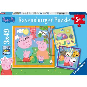 Ravensburger Puzzle Prasiatko Pepa 3 x 49 dielov