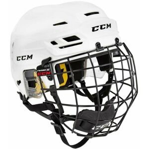 CCM Hokejová prilba Tacks 210 Combo SR Biela XS