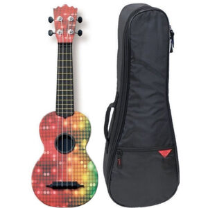 Pasadena WU-21G2-BK SET Sopránové ukulele Multicolor