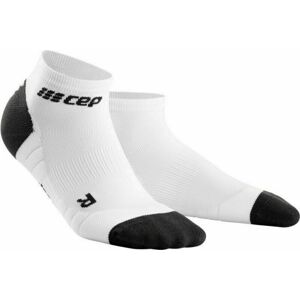 CEP WP5A8X Compression Low Cut Socks White/Dark Grey III