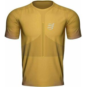 Compressport Racing T-Shirt Honey Gold XL Bežecké tričko s krátkym rukávom