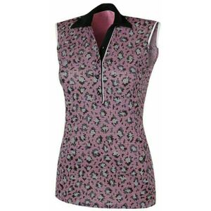 Galvin Green Mila Ventil8+ Women Polo Shirt Blush Pink/Black/White XL