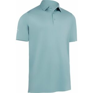 Callaway Mens Swing Tech Tour Fit Solid Polo Mountain Spring L