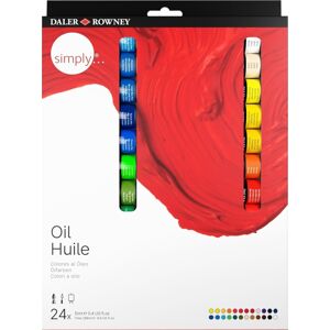 Daler Rowney Simply Sada olejových farieb 24 x 12 ml