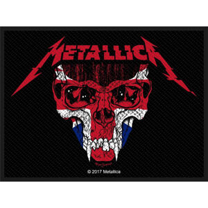 Metallica UK Nášivka Červená-Čierna