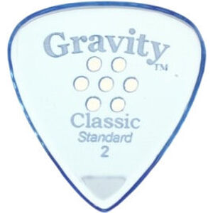 Gravity Picks GCLS2MM Classic Standard 2.0mm Multi-Hole Grip Blue