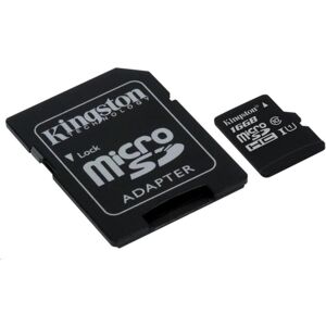 Kingston 16GB Canvas Select UHS-I microSDHC Memory Card w SD Adapter
