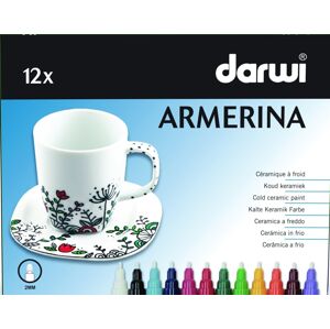 Darwi Cold Ceramic Paint Marker Set Mix 12 x 6 ml