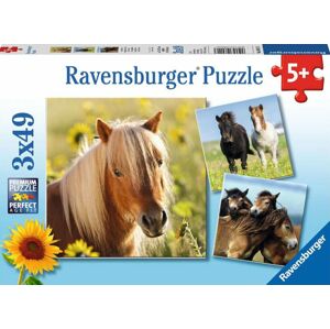 Ravensburger Puzzle Rozkošné kone 3 x 49 dielov
