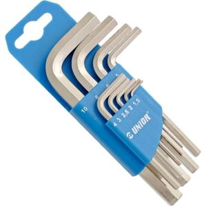 Unior Set Of Hexagon Wrenches On Plastic Clip 1.5-10/9