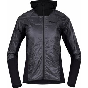 Bergans Cecilie Light Insulated Hybrid Jacket Women Solid Dark Grey/Black XS Outdoorová bunda