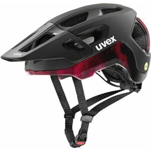 UVEX React Mips Black/Ruby Red Matt 52-56 Prilba na bicykel
