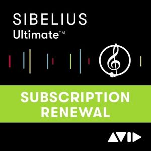 AVID Sibelius Ultimate 1Y Updates+Support (Renewal) (Digitálny produkt)