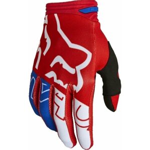 FOX 180 Skew Glove White/Red/Blue L Rukavice