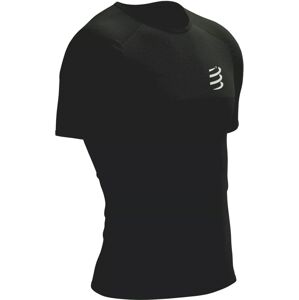 Compressport Performance SS Tshirt M Black/White L Bežecké tričko s krátkym rukávom
