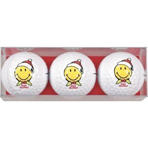 Sportiques Christmas Golfball Smiles Gift Box
