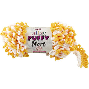 Alize Puffy More 6282 Yellow White