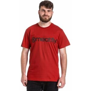 Meatfly Logo T-Shirt Dark Red XL
