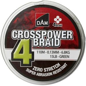 DAM Crosspower 4-Braid Zelená 0,22 mm 11,3 kg 150 m