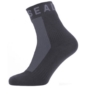 Sealskinz Waterproof All Weather Ankle Length Sock with Hydrostop Black/Grey XL Cyklo ponožky