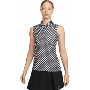 Nike Dri-Fit Victory Womens Sleeveless Printed Polo Black/Black S