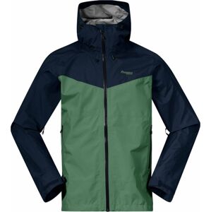 Bergans Skar Light 3L Shell Jacket Men Dark Jade Green/Navy Blue S Outdoorová bunda