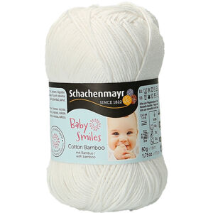 Schachenmayr Baby Smiles Cotton Bamboo 01001  White