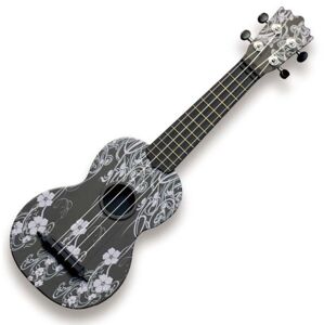 Pasadena WU-21F7-BK Sopránové ukulele Floral Black
