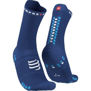 Compressport Pro Racing Socks V4.0 Run High Sodalite/Fluo Blue T3 Bežecké ponožky