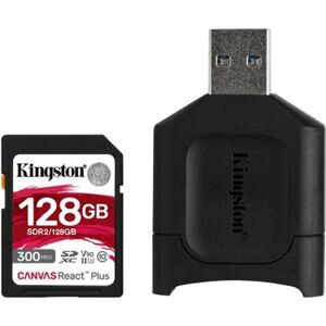 Kingston 128GB SDHC Canvas React Plus SD Kit + Reader