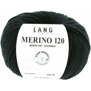 Lang Yarns Merino 120 0004 Black