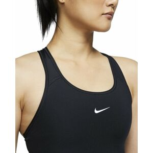 Nike Dri-Fit Swoosh Womens Medium-Support 1-Piece Pad Sports Bra Black/White XS Fitness bielizeň