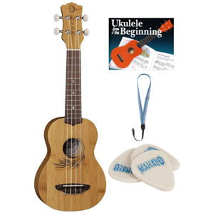 Luna UKE-BAMBOO-S SET Sopránové ukulele Natural