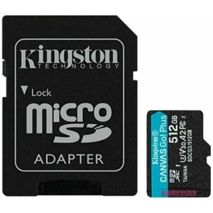 Kingston 512GB microSDXC Canvas Go! Plus U3 UHS-I V30 + SD Adapter