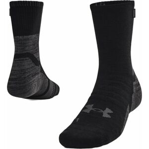 Under Armour UA ArmourDry Run Wool Socks Black/Jet Gray XL