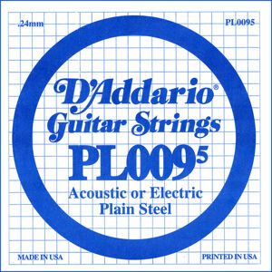D'Addario PL 0095 Samostatná struna pre gitaru