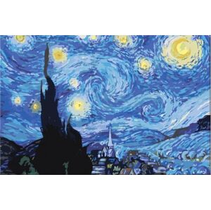 Zuty Maľovanie podľa čísiel Hviezdna noc (Van Gogh)