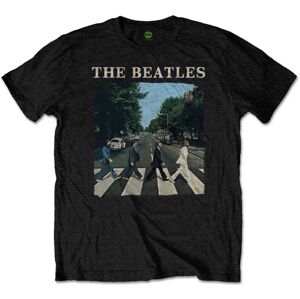 The Beatles Tričko Unisex Abbey Road & Logo Black (Retail Pack) S Čierna