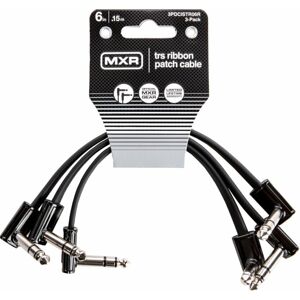 Dunlop MXR DCISTR06R Ribbon TRS Cable 3 Pack Čierna 15 cm Zalomený - Zalomený