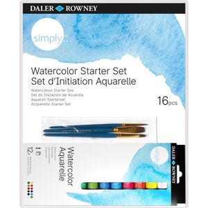 Daler Rowney Sada akvarelových farieb Simply 12 x 12 ml Starter Set