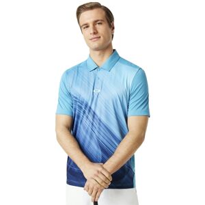 Oakley Exploded Ellipse Mens Polo Shirt Stormed Blue XL